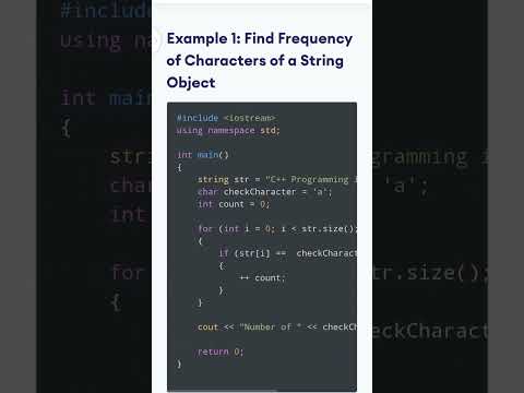 C++ program to find frequency of characters in a string❤️❤️#find #frequency #character #string