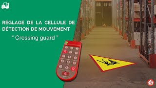 Réglage avec la télécommande de la cellule de détection de mouvement