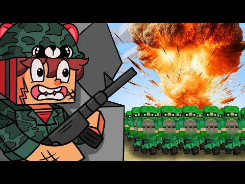 🪖Sobreviví 100 DÍAS en una GUERRA REALISTA en Minecraft HARDCORE!