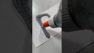 Ultimate Glitter Glue Name Art: You HAVE to Try This!!!, #shortsviral , #shorts , #youtubeshorts