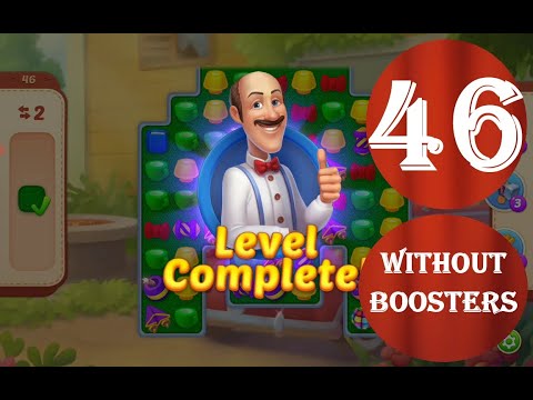 Homescapes Level 46 - [18 moves] [2022] [HD] solution of Level 46 Homescapes[No Boosters]