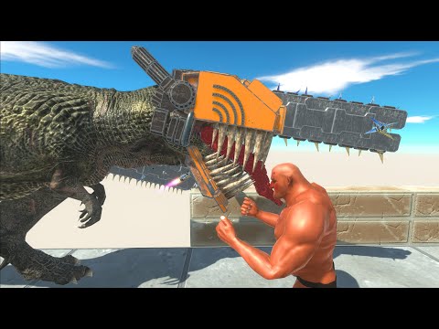 Chainsaw trex makes all the units useless - Animal Revolt Battle Simulator