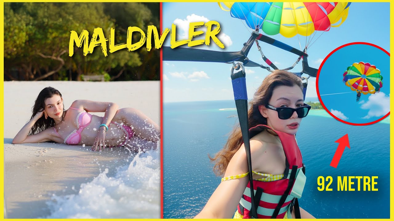 92 METRE YÜKSEKTE ASILI KALDIM! 🪂(Maldivler'de RÜYA vs KABUS)