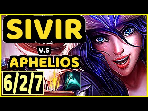 FREEZE (SIVIR) vs APHELIOS - 6/2/7 KDA BOTTOM ADC GAMEPLAY - EUW Ranked GRANDMASTER