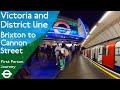 London Underground First Person Journey Brixton To Cannon Street