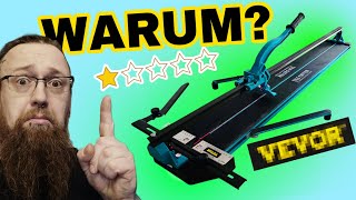 Ich bin ÜBERRASCHT! VEVOR Fliesenschneider mit 1,20m Länge