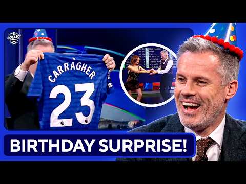 Carragher’s Birthday Surprise: Everton Shirt, Dancing Lessons & Liverpool 6-0 WIN! 🎂  | UCL Today
