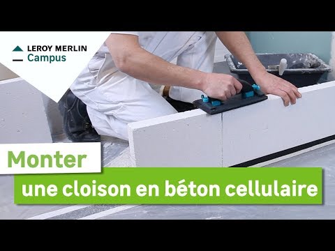 comment poser bloc beton cellulaire