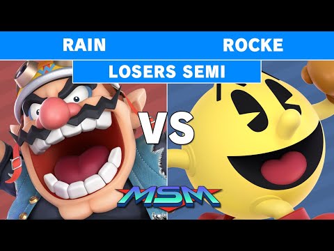 MSM Online 9 - Rain (Wario) Vs Rocke (Pacman) Losers Semi - Smash Ultimate