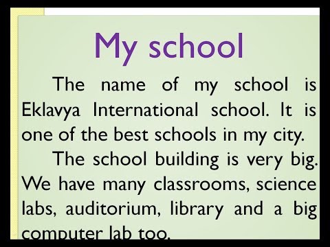 My school essay 100 words image