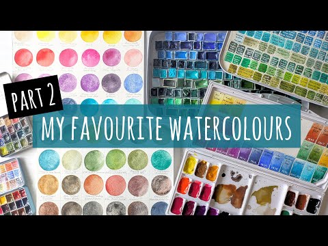 Picking Out My Favourite Professional Watercolours Paints Part 2 (The Greens & Earth Colours)