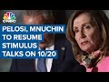 Nancy Pelosi Steven Mnuchin set to spea