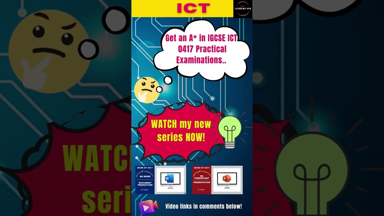New Series on Cambridge IGCSE ICT 0417 Practical Examinations #shorts