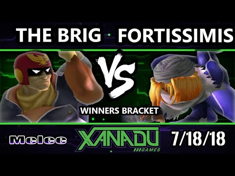 S@X 259 SSBM - The Brig (Captain Falcon) Vs. fortissimis (Sheik) - Smash Melee Winners Bracket