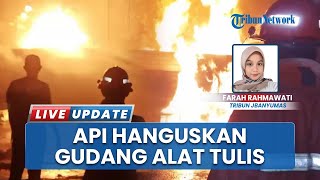 Gudang Toko Alat Tulis "Mitra" di Purwareja Klampok Terbakar, Diduga Korsleting Mesin Fotocopy
