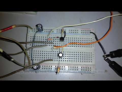 TR-808 Swing Type VCA on Breadboard