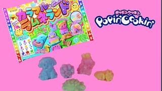 YouTube thumbnail: Kracie Popin' Cookin' Colorful Ramune Land-Japanese Soda Pop Candy Making Kit クラシエ ポッピンクッキン
