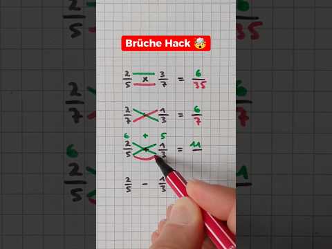 Alles was du brauchst ✍️😏 #mathetrick #brüche #bruchrechnung #trick17 #schoolhacks #endlichkapiert