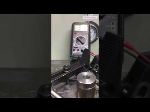 Magnetic pickup testing on a flywheel at Bartech Marine Engineering
