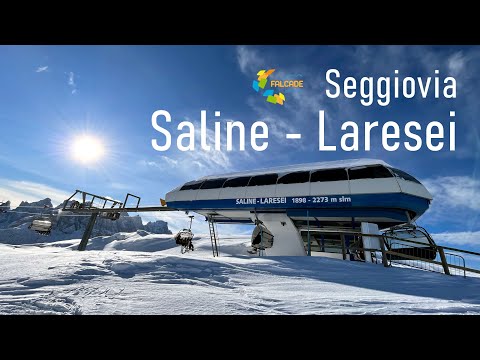 Seggiovia Saline - Laresei #dolomitisuperski #falcade #passovalles #chairlift #skiing