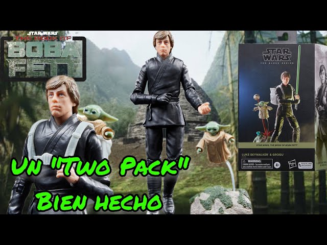 Vídeo relacionado con Star Wars The Black Series, Luke Skywalker & Grogu, Libro de Boba Fett, Figuras de acción de 15 cm, Pack de 2 Figuras