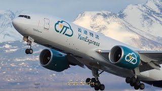 YunExpress 777 lifts off from Anchorage