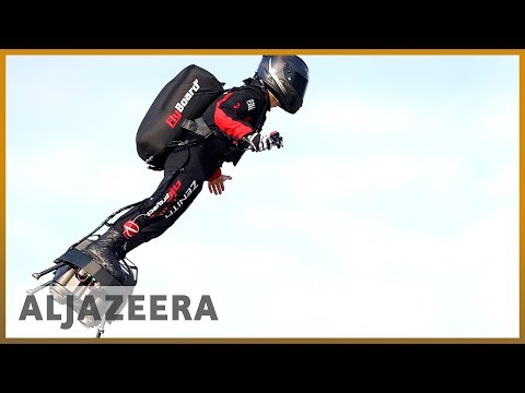 Flying Frenchman crosses English Channel by hoverboard