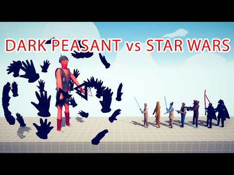 DARK PEASANT vs STAR WARS Team - Totally Accurate Battle Simulator TABS