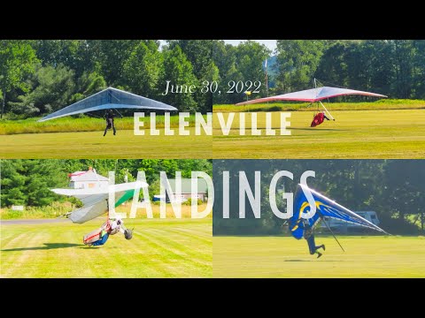 Ellenville Hang Glider Landings - June 30, 2022