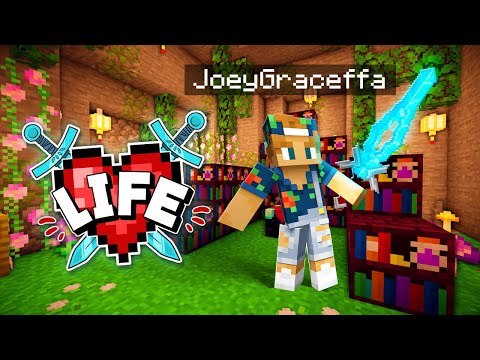 Joey Graceffa Games  - I got a LEVEL 150 ENCHANTMENT!? | Minecraft X Life #12