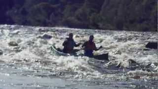 preview picture of video 'Canoeing, River Spey: Dr Dram's pre-wedding celebration'