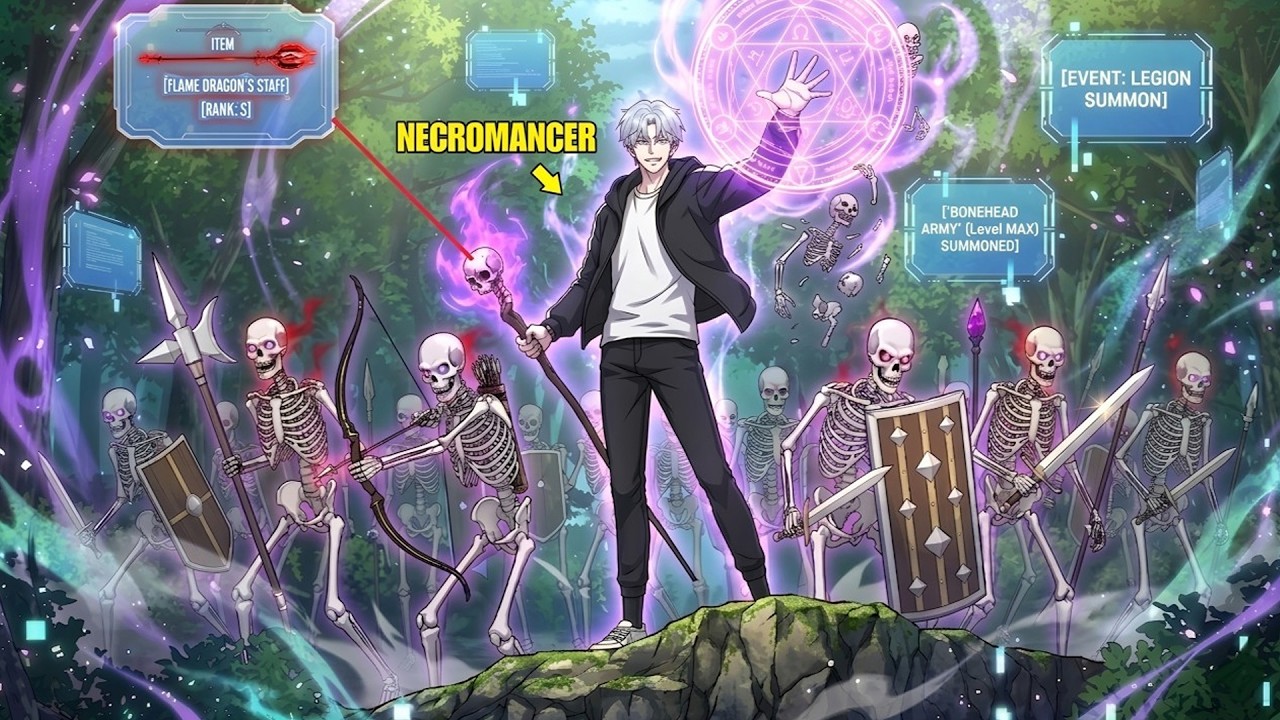 He Awakened A Rare Necromancer Class And Trained His Skeleton Army To S-Rank! | Manhwa Recap