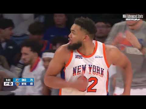 Karl Anthony-Towns Highlights vs Oklahoma City Thunder 01 10 2025