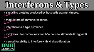 Interferons | Types Of Interferons | INF Alpha | INF Beta | INF Gamma |