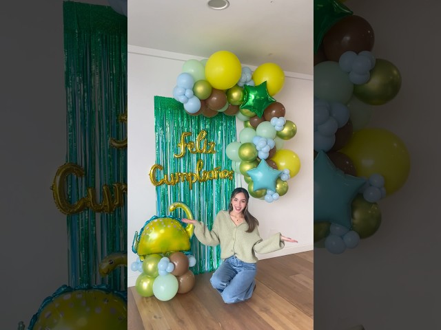 Vídeo relacionado con Decoración Cumpleaños Dino, 6 Año Niño Fiesta Cumpleaños Globos Número 6 Decoración Sitio Dinosaurio Jungla Animal Globos Números Verde Globo Helio Pancarta Feliz Cumpleaños Accesorios Fiestas