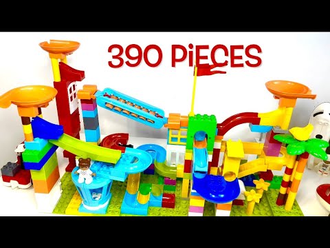 WOW! 390 Pieces Marble Run! Super Fast Balls