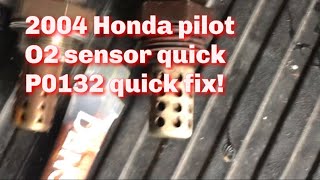 P0132 honda pilot - quick and easy oxygen sensor replacement fix. Misfires and rough idle eliminated