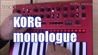 Video thumbnail for KORG monologue by musictrackjp