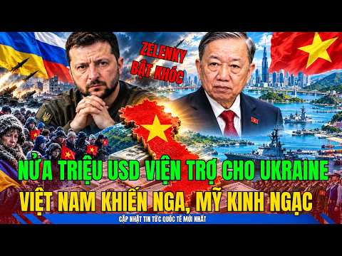 Tin thời sự quốc tế mới nhất: Việt Nam Viện Trợ Nửa Triệu USD, Nga Thán Phục, Zelenky Bật Khóc.