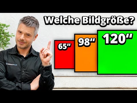 So findest du die richtige Bildgröße für TV und Beamer!