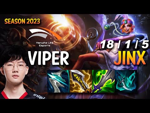 HLE Viper JINX vs XAYAH ADC - KR Ranked