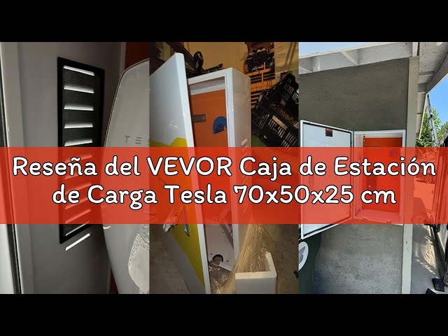 Vídeo relacionado con VEVOR Caja de Estación de Carga Tesla 70x50x25 cm Caja de Cable para Exteriores Organizador de Cables IP32 Impermeable a Prueba de Polvo Caja eléctrica de Acero en Rollo frío para Conector de Pared