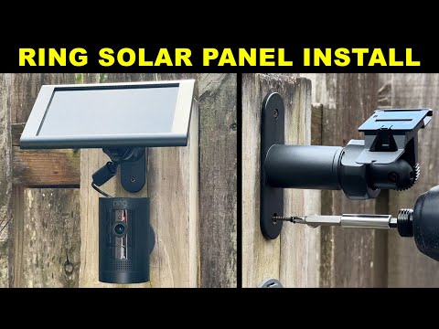 Ring Solar Panel Installation & Set Up (with Ring's Stick Up Cam)