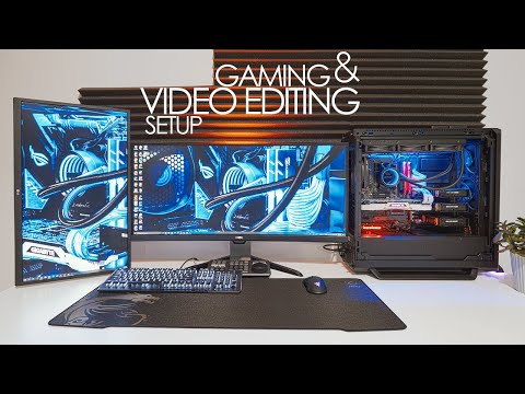 Dual Monitor Gaming and Video Editing PC Setup 2021