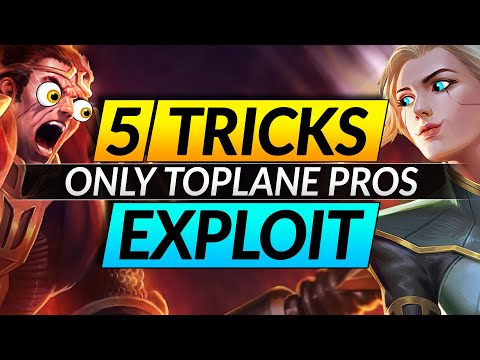 5 Challenger Tricks to EXPLOIT as a Top Laner - Tips to RANK UP FAST - LoL Pro Guide