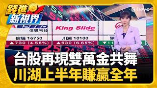 台股第三檔"萬金股"誕生 川湖上半年賺贏去年一整年 國安基金第9次護盤僅買8檔"全勝" 台積電貢獻近8成│錢進新視界20260806｜三立財經iNEWS