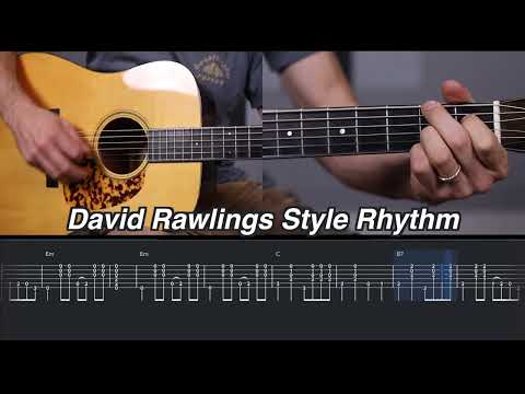 E-minor Rhythm David Rawlings Style!