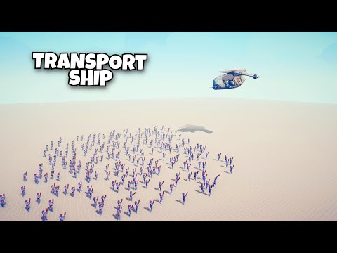 TRANSPORT SHIP VS EVERY UNITS - Totally Accurate Battle Simulator TABS