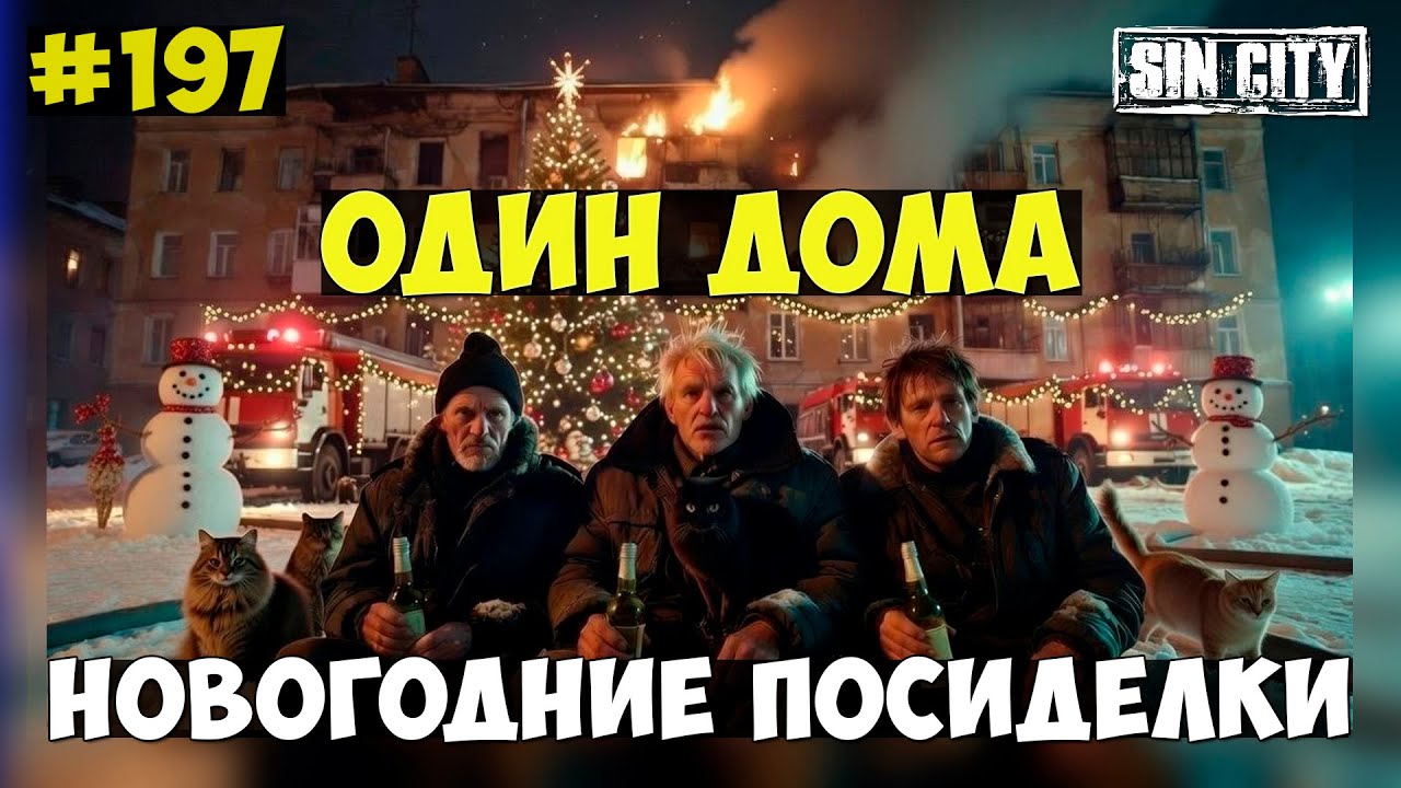 ГОРОД ГРЕХОВ 197 - ОДИН ДОМА: НОВЫЙ ГОД ЗАКОНЧИЛСЯ ПОЖАРОМ