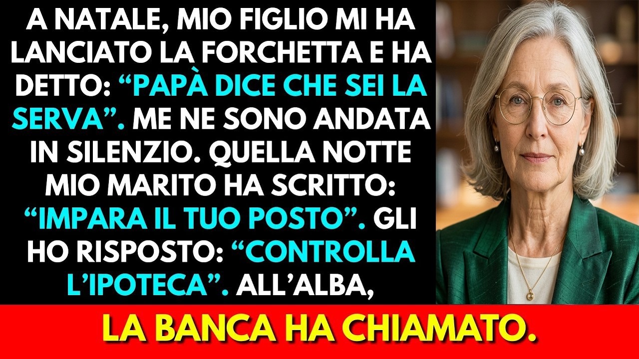 Mio figlio mi chiamò “la serva” davanti a tutti. La mattina dopo, mio marito scoprì a chi apparteneva davvero la casa